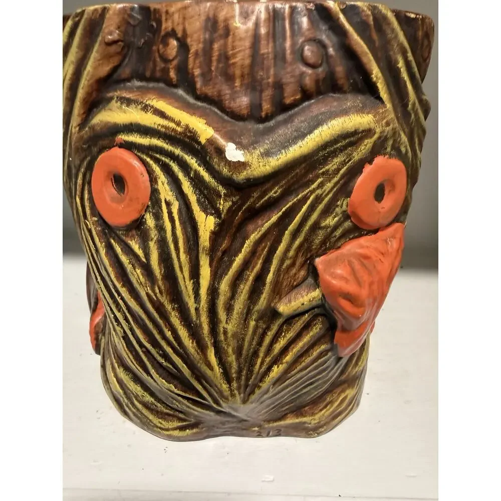 Vintage Happy Hobo #213 California Originals clown Scary ceramic cookie jar